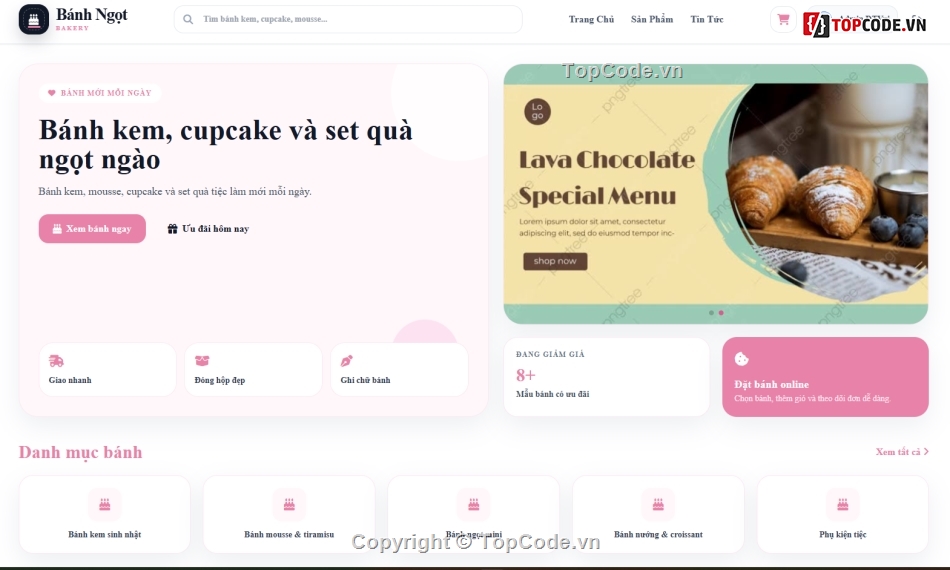 website,bán website,web bánh bánh